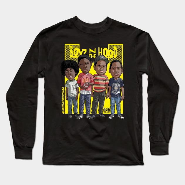 Kidz N Tha Hood Long Sleeve T-Shirt by BaileyBrothaz